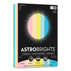 Astrobrights® Color Cardstock, 65 lb Cover Weight, 8.5 x 11, Assorted Colors, 250/Pack