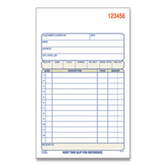 Adams® 2-Part Sales Book, 12 Lines, Two-Part Carbonless, 4.19 x 7.19, 50 Forms/Pad, 10 Pads/Box
