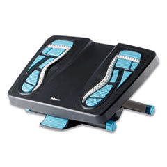 Fellowes® Energizer Foot Support, 17.88w x 13.25d x 6.5h, Charcoal/Blue/Gray