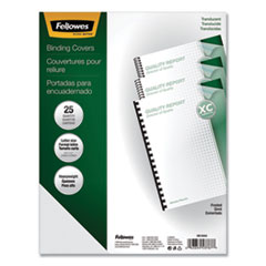 Fellowes® Futura Presentation Covers for Binding Systems, Frost, 11 x 8.5, Unpunched, 25/Pack