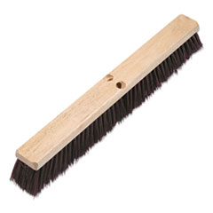 Boardwalk® Floor Brush Head, 3.25" Maroon Stiff Polypropylene Bristles, 24" Brush