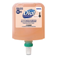 Dial® Professional Antibacterial Foaming Hand Wash Refill for Dial 1700 V Dispenser, Original, 1.7 L, 3/Carton