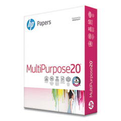 HP Papers MultiPurpose20 Paper, 96 Bright, 20lb, 8.5 x 11, White, 500/Ream