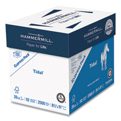 Hammermill® Tidal Print Paper Express Pack, 92 Bright, 20lb, 8.5 x 11, White, 2,500 Sheets/Carton