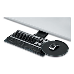 Fellowes® Professional Sit/Stand Adjustable Keyboard Platform, 19w x 10.63d, Black