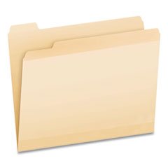 Pendaflex® Poly Reinforced File Folder, 1/5-Cut Tabs: Assorted, Letter Size, Manila, 24/Pack