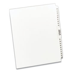Avery® Preprinted Legal Exhibit Side Tab Index Dividers, Avery Style, 26-Tab, 76 to 100, 11 x 8.5, White, 1 Set