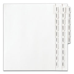 Avery® Preprinted Legal Exhibit Side Tab Index Dividers, Allstate Style, 26-Tab, Exhibit A to Exhibit Z, 11 x 8.5, White, 1 Set