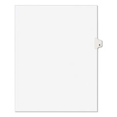 Avery® Preprinted Legal Exhibit Side Tab Index Dividers, Avery Style, 10-Tab, 9, 11 x 8.5, White, 25/Pack