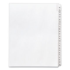 Preprinted Legal Exhibit Side Tab Index Dividers, Allstate Style, 25-Tab, 26 to 50, 11 x 8.5, White, 1 Set, (1702)