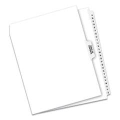 Avery® Preprinted Legal Exhibit Side Tab Index Dividers, Avery Style, 27-Tab, A to Z, 11 x 8.5, White, 1 Set