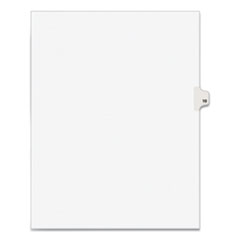 Avery® Preprinted Legal Exhibit Side Tab Index Dividers, Avery Style, 10-Tab, 10, 11 x 8.5, White, 25/Pack