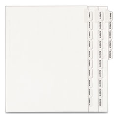 Avery® Preprinted Legal Exhibit Side Tab Index Dividers, Allstate Style, 25-Tab, Exhibit 1 to Exhibit 25, 11 x 8.5, White, 1 Set