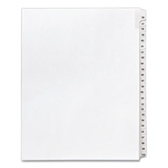 Avery® Preprinted Legal Exhibit Side Tab Index Dividers, Allstate Style, 25-Tab, 76 to 100, 11 x 8.5, White, 1 Set, (1704)