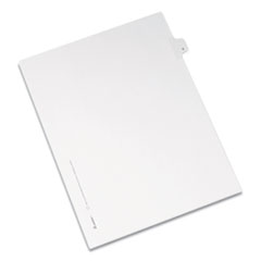 Avery® Preprinted Legal Exhibit Side Tab Index Dividers, Allstate Style, 26-Tab, V, 11 x 8.5, White, 25/Pack