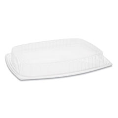 Pactiv Showcase Deli Container Lid, Dome Lid For 3-Compartment 48/64 oz Containers, 9 x 7.4 x 1, Clear, 220/Carton