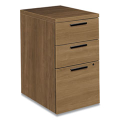 HON® 10500 Series Mobile Pedestal File, Left or Right, 3-Drawers: Box/Box/File, Legal/Letter, Pinnacle, 15.75" x 22.75" x 28"