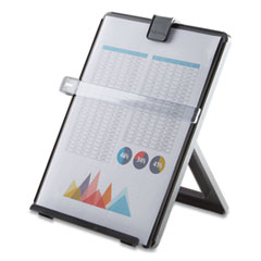 Fellowes® Non-Magnetic Letter-Size Desktop Copyholder, 125 Sheet Capacity, Plastic, Black