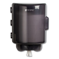 San Jamar® Adjustable Center Pull Towel Dispenser, 10.75 x 10.25 x 13.25, Black Pearl