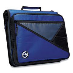 Case it™ Universal Zipper Binder, 3 Rings, 2" Capacity, 11 x 8.5, Blue/Gray Accents