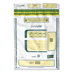 SafeLOK™ Series D Deposit Bags, 12 x 16, White, 100/Pack