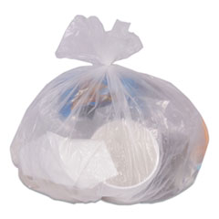 Coastwide Professional™ High-Density Can Liners, 10 gal, 8 mic, 24" x 24", Natural, 50 Bags/Roll, 20 Rolls/Carton