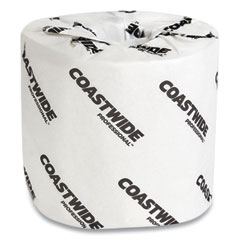 Coastwide Professional™ Recycled 2-Ply Standard Toilet Paper, Septic Safe, White, 550 Sheets/Roll, 80 Rolls/Carton