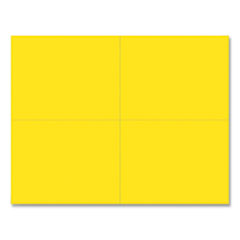 Great Papers!® Printable Postcards, Inkjet, Laser, 110 lb, 5.5 x 4.25, Bright Yellow, 200 Cards, 4 Cards/Sheet, 50 Sheets/Pack