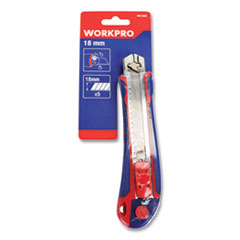 Workpro® Plastic Snap-Off Knife, 18 mm, 5 Self-Loading Blades