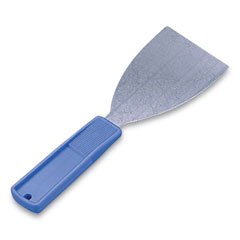 Impact® Putty Knife, 3" Wide, Stainless Steel Blade, Blue Polypropylene Handle