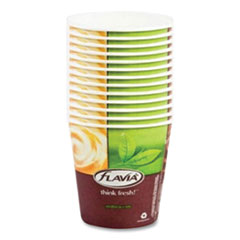 FLAVIA® Paper Hot Beverage Cups, 10 oz, Brown/Green, 1,000/Carton