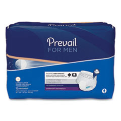 Prevail® For Men Overnight Protective Underwear, Large/X-Large, 38" to 64" Waist, 64/Carton