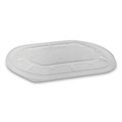 Pactiv Evergreen ClearView MealMaster Lid with Fog Gard Coating, Large Flat Lid, 9.38 x 8 x 0.38, Clear, 300/Carton