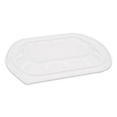 Pactiv Evergreen ClearView MealMaster Lid with Fog Gard Coating, Medium Flat Lid, 8.13 x 6.5 x 0.38, Clear, 252/Carton