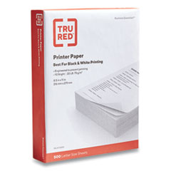 TRU RED™ Printer Paper, 92 Bright, 20 lb Bond Weight, 8.5 x 11, 500 Sheets/Ream