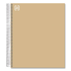 TRU RED™ Five-Subject Notebook, Medium/College Rule, Brown Cover, 11 x 8.5, 200 Sheets