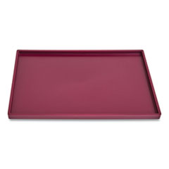 TRU RED™ Slim Stackable Plastic Tray, 6.85 x 9.88 x 0.47, Purple