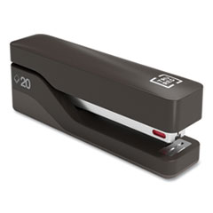 TRU RED™ Desktop Plastic Half Strip Stapler, 20-Sheet Capacity, Black