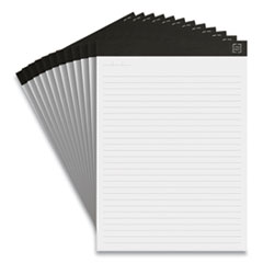 TRU RED™ Notepads, Wide/Legal Rule, 50 White 8.5 x 11.75 Sheets, 12/Pack