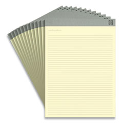 TRU RED™ Notepads, Narrow Rule, 50 Canary-Yellow 8.5 x 11.75 Sheets, 12/Pack