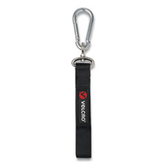 VELCRO® Brand EASY HANG Strap, Medium, Black/Silver