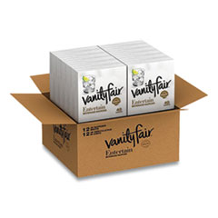 Vanity Fair® Entertain Beverage Napkins, 2-Ply, 9.8 x 9.8, White, 40/Pack, 12 Packs/Carton