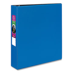 Avery® Durable Non-View Binder with DuraHinge and Slant Rings, 3 Rings, 2" Capacity, 11 x 8.5, Blue