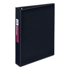Avery® Mini Size Durable Non-View Binder with Round Rings, 3 Rings, 1" Capacity, 8.5 x 5.5, Black