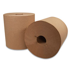 Morcon Tissue Morsoft Controlled Towels, I-Notch, 1-Ply, 7.5" x 800 ft, Kraft, 6 Rolls/Carton