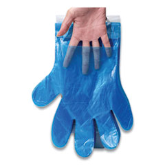 Inteplast Group Reddi-to-Go Poly Gloves on Wicket, One Size, Clear, 8,000/Carton