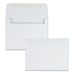 Quality Park™ Greeting Card/Invitation Envelope, A-2, Square Flap, Gummed Closure, 4.38 x 5.75, White, 500/Box