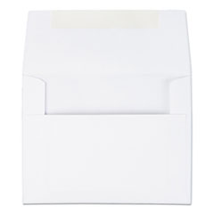 Quality Park™ Greeting Card/Invitation Envelope, A-2, Square Flap, Gummed Closure, 4.38 x 5.75, White, 100/Box