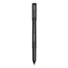 Paper Mate® Write Bros. Ballpoint Pen, Stick, Fine 0.8 mm, Black Ink, Black Barrel, Dozen