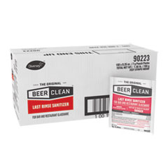 Diversey™ Beer Clean Last Rinse Glass Sanitizer, Powder, 0.25 oz Packet, 100/Carton